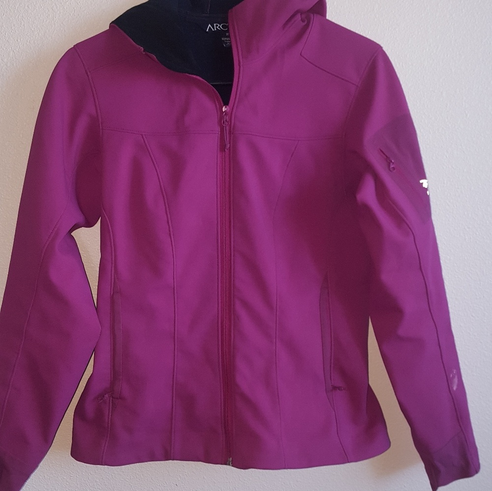 Fuchsia pink Arcteryx jacket